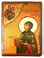 Икона Феодосия Святая (под старину на дереве 17*23 см )