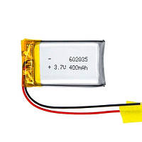 Акумулятор 602035 Li-pol 3.7 В 400 мА·год для RC моделей DVR GPS MP3 MP4