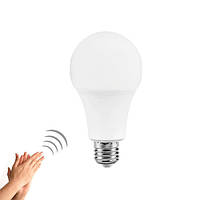 Лампа світлодіодна з датчиком звуку і освітленості E27, 9Вт LED