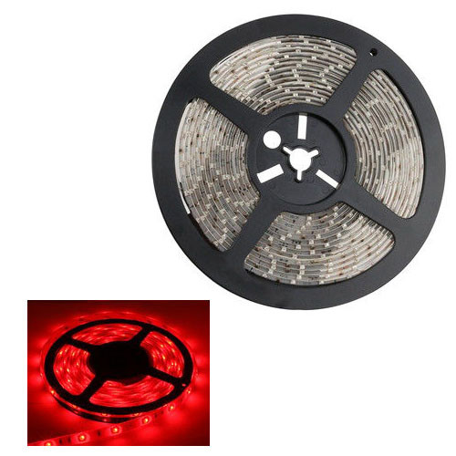 5м стрічка світлодіодна, 300x 3528 SMD LED, червона