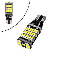 LED T15 W16W лампа в автомобіль, 45 SMD 4014, з обманкою Canbus, білий