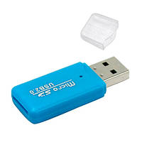USB 2.0 MicroSD TF T-Flash кардридер кардридер міні, кольорові