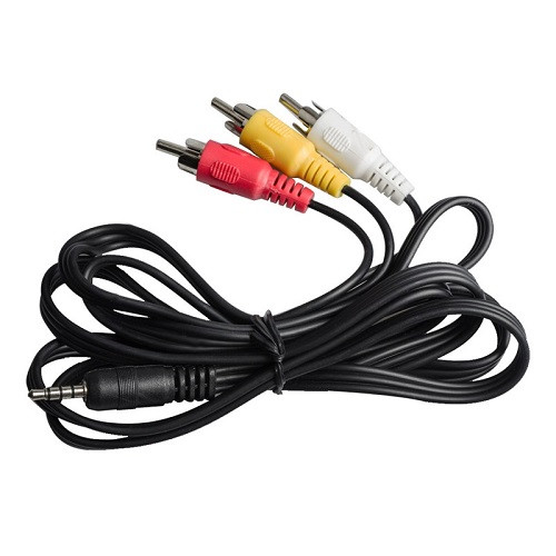 Кабель AV 3 RCA — 3.5 мм 3 м тюльпани