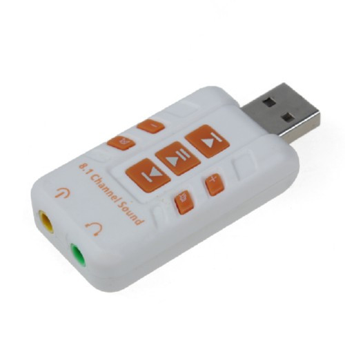 USB Звукова карта 8.1 3D звук 7 кнопок керування