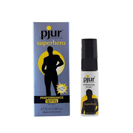 Спрей пролонгатор Pjur Superhero Spray (Німеччина) для продовження статевого акту, затримки еякуляції, фото 1