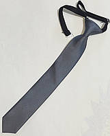 Краватка дитячий сірий шкільний, ошатний, стильний на гумці