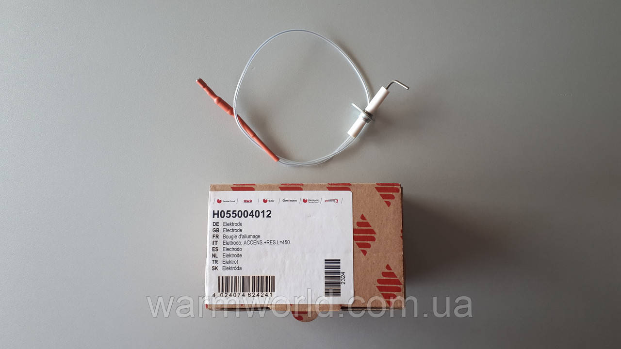 H055004012 Електрод розпалу Micra 2, Thesi, Habitat2 L = 450 мм Hermann, фото 1