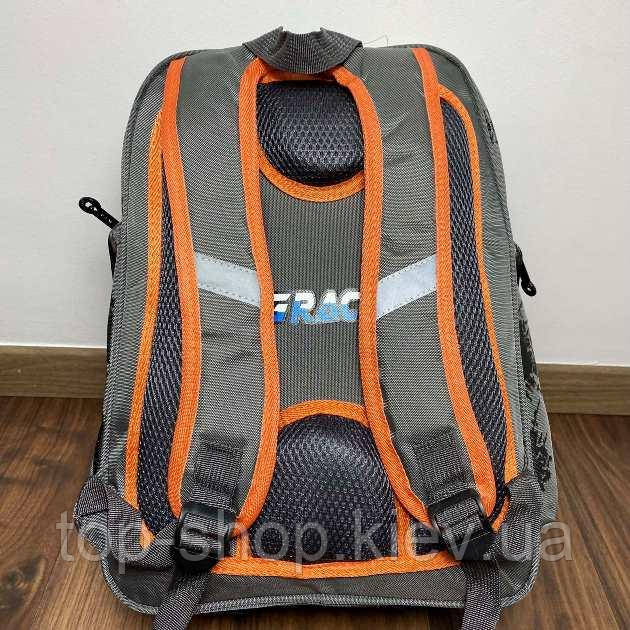 Рюкзак ранец с 1-4 класс ортопедической спинкой для мальчика с мотоциклом - фото 2 - id-p1455714626