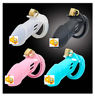 Пояс вірності на замочку з ключиком силіконовий для еротичних ігор, Садо-мазо атрибутика для чоловіків