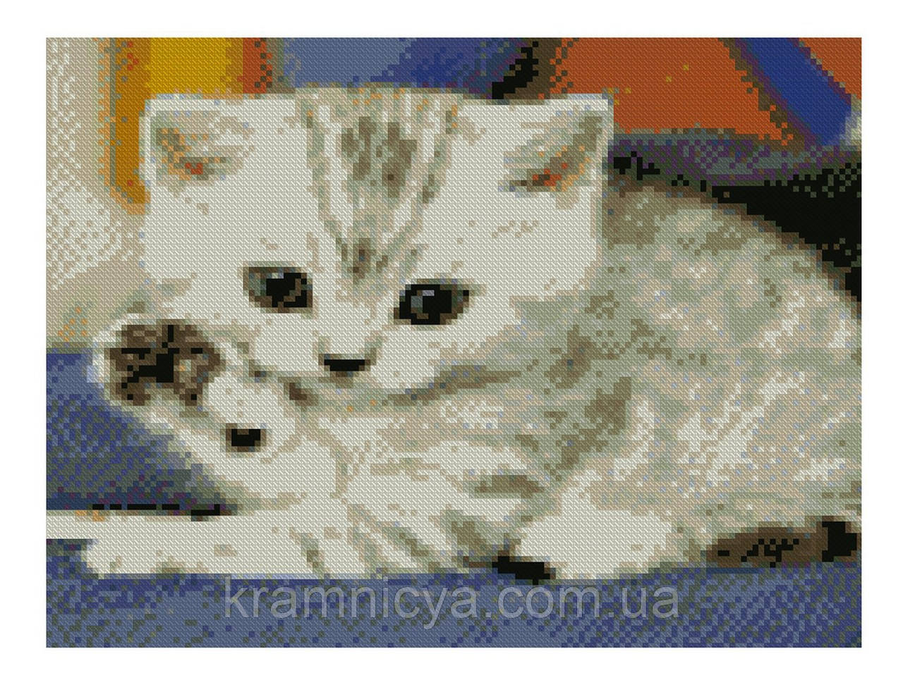Алмазна мозаїка Маленьке кошеня, 30х40 Strateg (HX340)