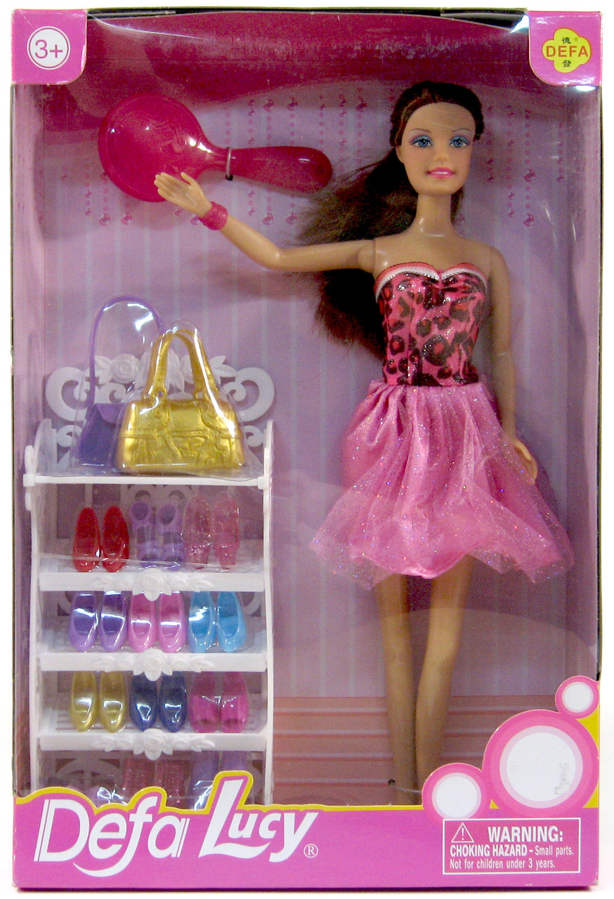 Лялька Defa Lucy 8316 з набором взуття сумочками гребінцем, фото 1