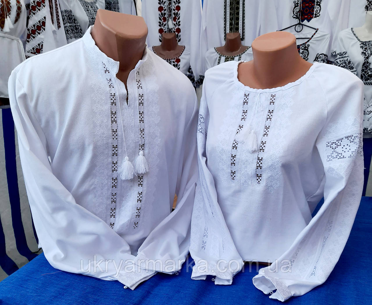 Вишиванка для пари "Полтавська біла"