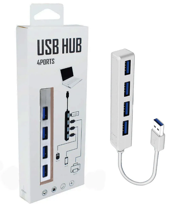 USB HUB 4ports KY-161, Синій