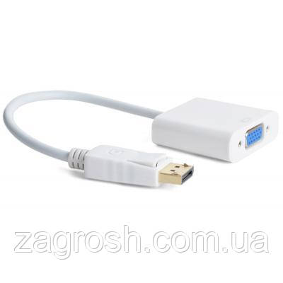 Promo Ціна! Перехідник DisplayPort to VGA Cablexpert (A-DPM-VGAF-02-W) - тільки на ZaGrosh.com.ua, фото 1