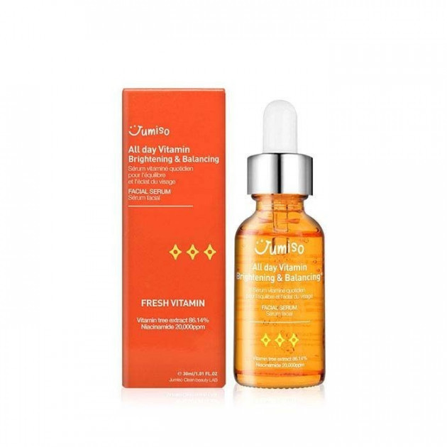 Висококонцентрований вітамінна сироватка JJumiso All day Vitamin Brightening & Balancing Facial Serum 30ml