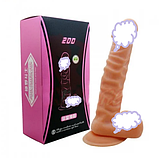 Реалістичний фалоімітатор на присосці 21 см, Ділдо фалос з мошонкою, інтимні іграшки для жінок, фото 6
