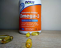 Омега 3 !! Omega-3 Now Foods риб'ячий жир поліненасичені жирні кислоти 1000 мг 200капсул