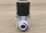 Клапан електромагнітний під трубку 3/8 10 мм 12 вольтів нормально відкритий, фото 2