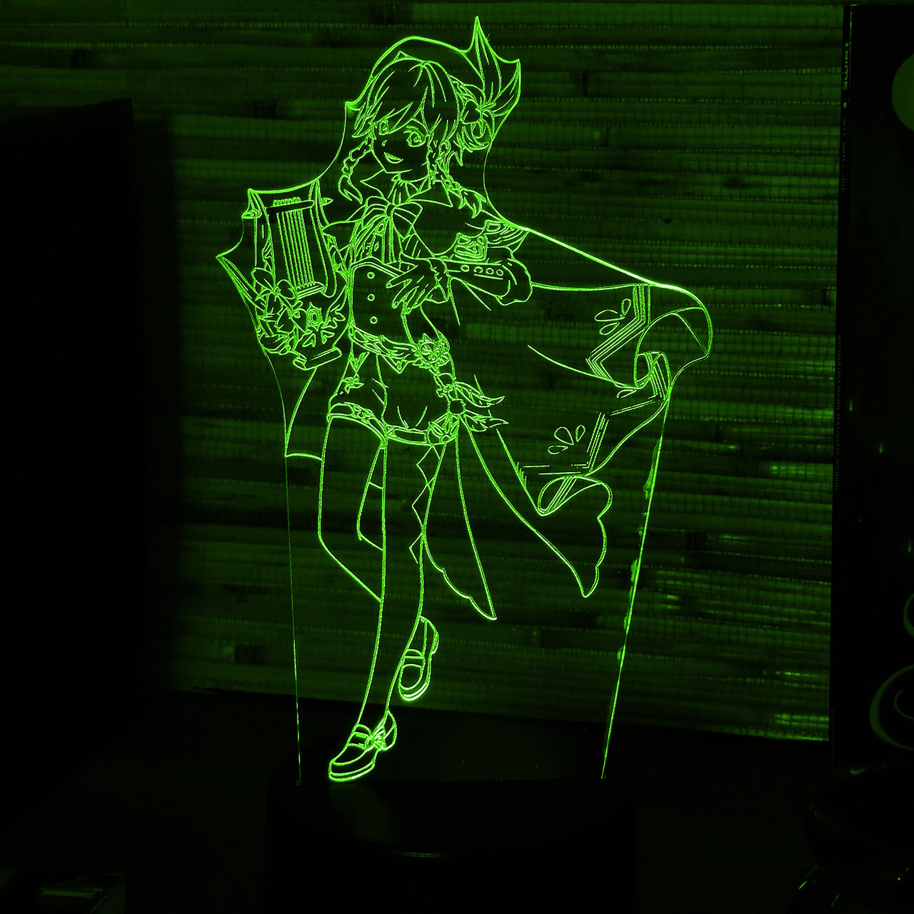 Акриловий світильник-нічник Венти (Venti) зелений tty-n000676