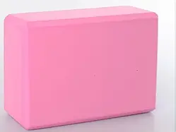 Блок для йоги MS 0858-3, рожевий