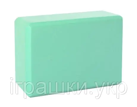 Блок для йоги MS 0858-3, бірюза, фото 1