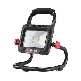 Ліхтар акумуляторний INTERTOOL WT-0349, потужний LED ліхтар 20 Вт, акумуляторний ліхтар 2000 люмен