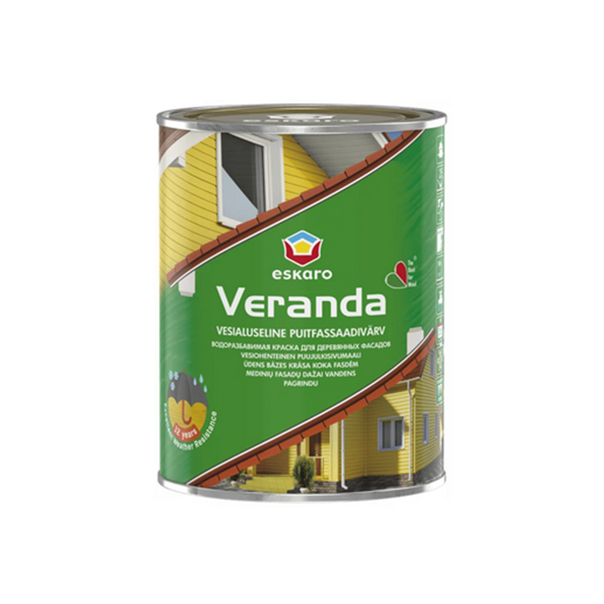 Олійно-акрилова фарба для деревини Eskaro Veranda 0.95 л