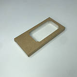 Коробка для шоколаду, 155*75*11 мм│НФ│, з вікном, крафт, фото 2