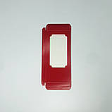 Коробка для шоколаду, 155*75*11 мм, з вікном, червона, фото 3
