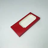 Коробка для шоколаду, 155*75*11 мм, з вікном, червона, фото 2