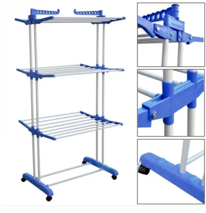 Складная сушилка для белья Garment rack with wheels