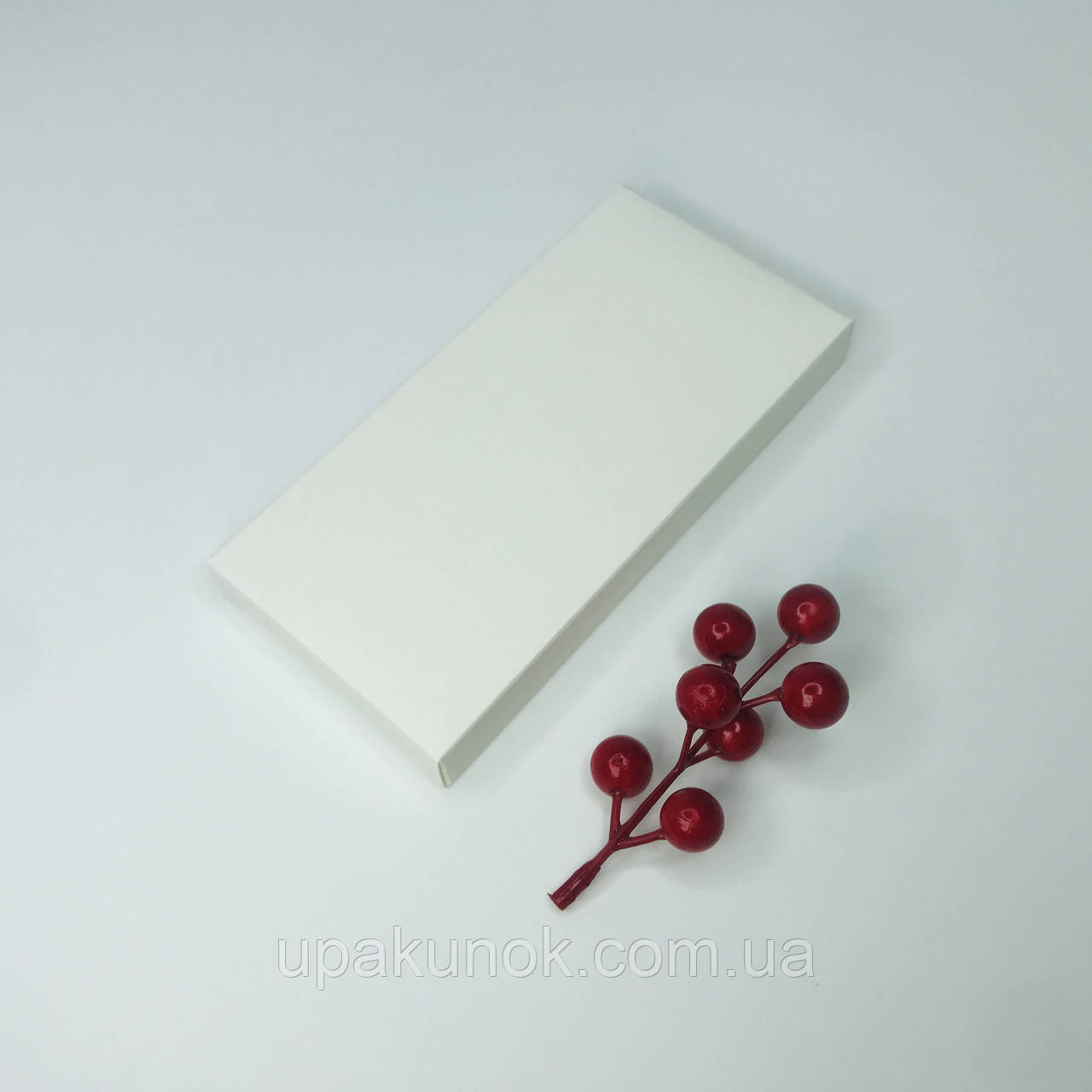 Коробка для шоколаду, 160*80*17 мм, без вікна, біла