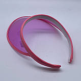 Жіночий пластиковий прозорий козирок рожевий, фото 2
