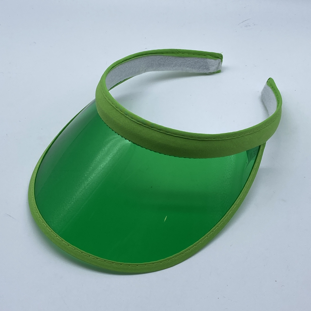 Жіночий пластиковий прозорий козирок зелений