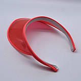Жіночий пластиковий прозорий козирок червоний червоний, фото 2