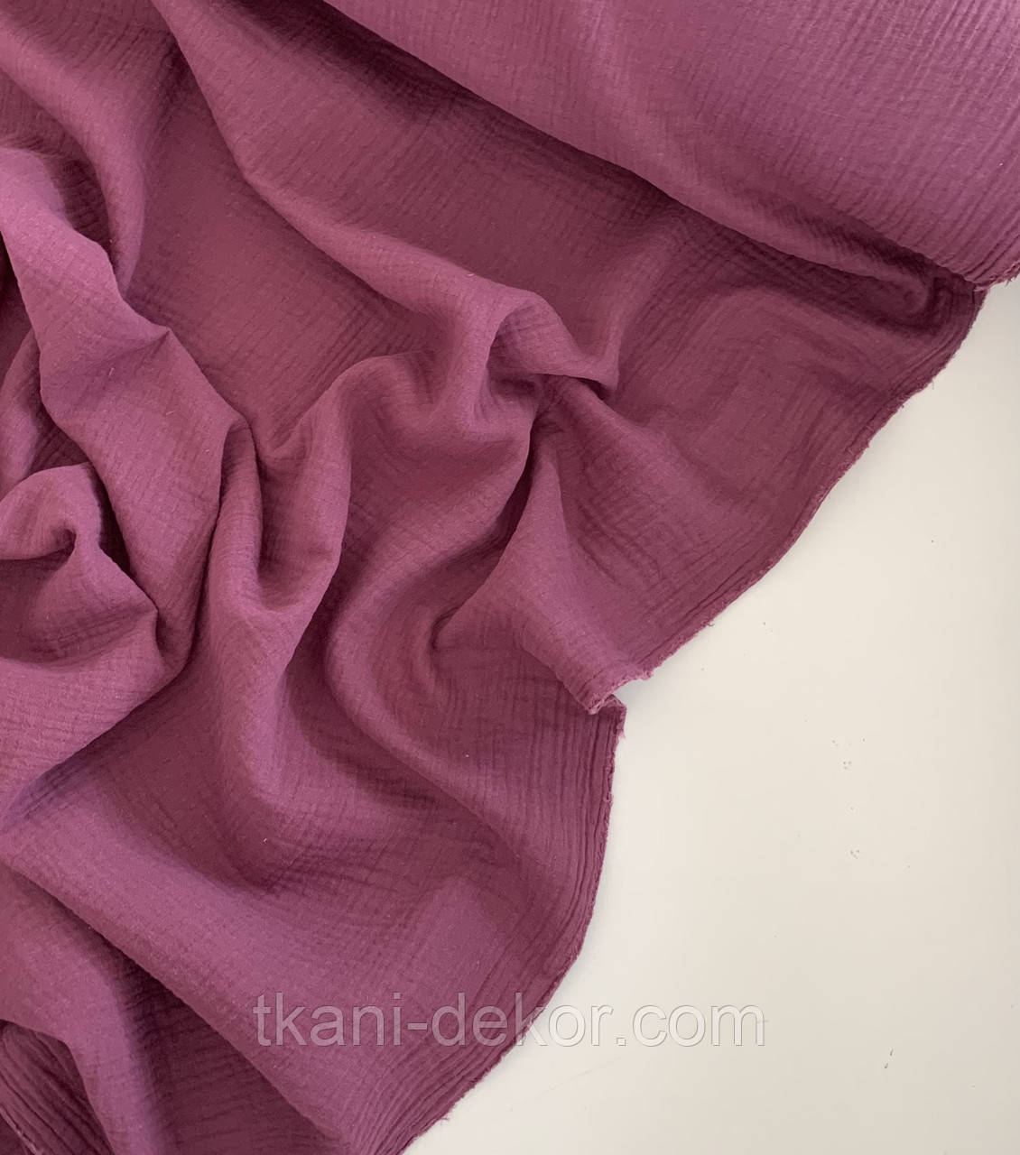 Муслін (хлопкова тканина) жатка темно-фіолетовий, фото 1