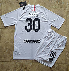 Футбола форма PSG Messi 30/Messi PSG форма біла/ПСЖ доросла Messi 30 форма футбольна/