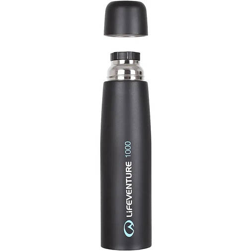 Термос Lifeventure Vacuum Flask 1000 мл Чорний, фото 2