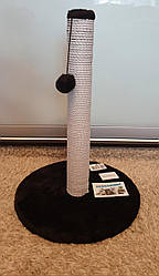 Когтеточка-стовпчик на підставці 38*50 см, шоколад