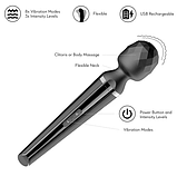 Вібратор мікрофон із стимуляцією, Вібромасажер стимулятор з USB, інтимні іграшки для жінок, фото 6