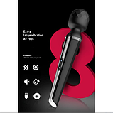 Вібратор мікрофон із стимуляцією, Вібромасажер стимулятор з USB, інтимні іграшки для жінок, фото 4