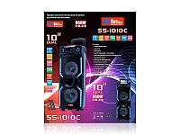 Акустическая переносная колонка SS-1010C 600Вт 10" 81х30х31см USB/SD/FM/BT/MIC/ДУ 1шт 9067