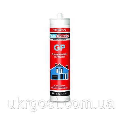 Герметик силіконовий Mr.Build GP Чорний 280 мл, фото 1