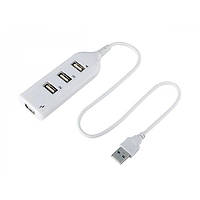Хаб USB 2.0 4 порти, Black, 480Mbts живлення від USB, Blister Q200