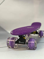 Пенніборд-скейт, дитячий, колеса 60мм, ПУ, Абек-7, світяться, матеріал-пластик+метал.