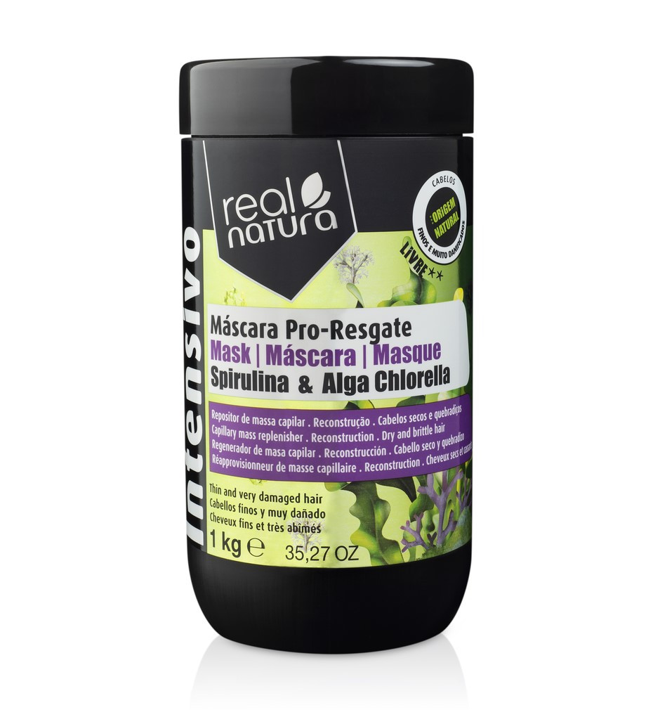 Маска Real Natura Pro-Resgate для екстреного відновлення волосся 1kg