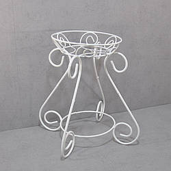 Підставка під квіти WireDecorArt "Одинна 550" 55x35 см білий