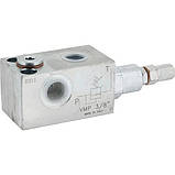Клапан запобіжний трубного монтажу Oleodinamica Marchesini VMP 1/2" 80-300 BAR, фото 4