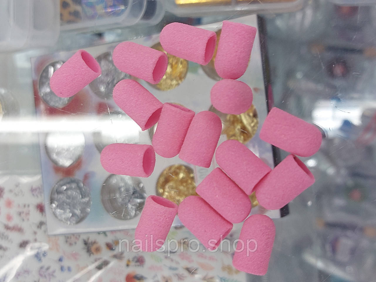 Пісочні ковпачки для педикюру 7*13, 120 грит