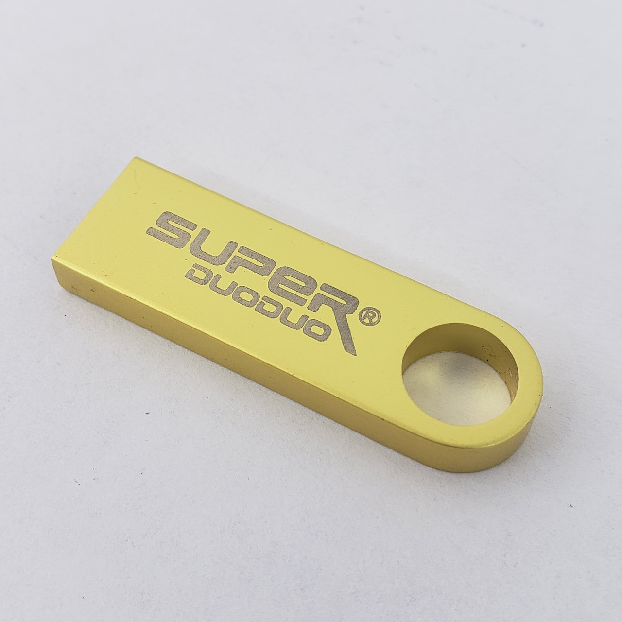 USB міні Флешка для комп'ютера 16ГБ Super DuoDuo 16gb металева флешка Золотистий
